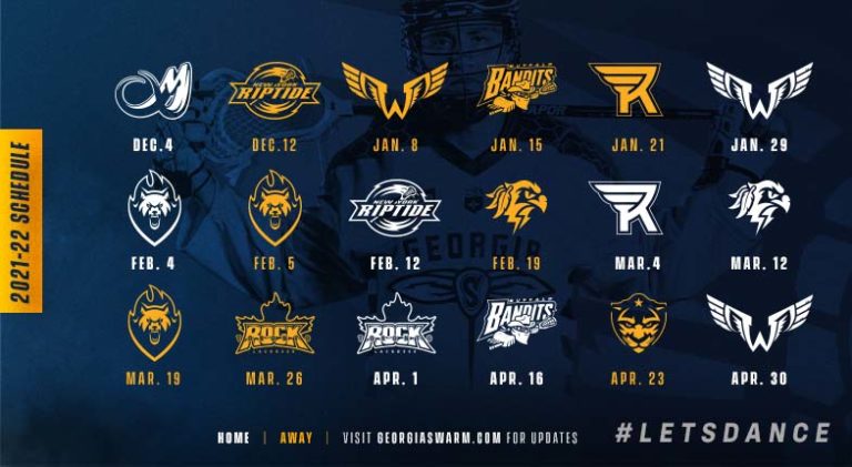 SWARM UNVEILS FULL 2021-22 HOME AND AWAY SCHEDULE | Georgia Swarm Pro Lacrosse Team